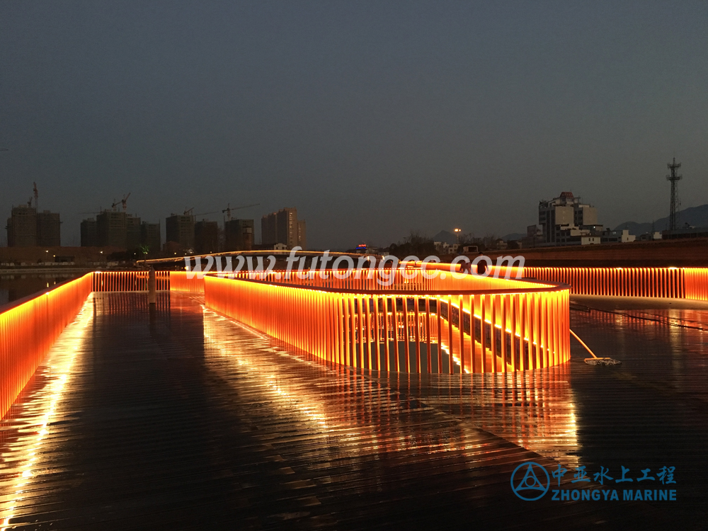 浦江金獅湖浮橋